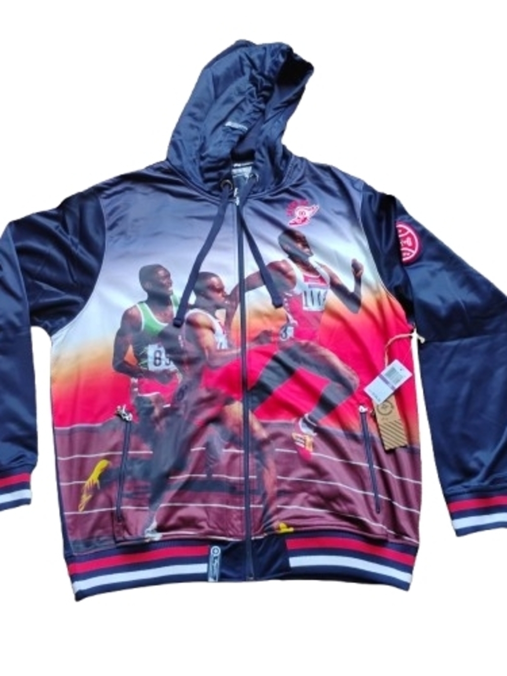 NWT LRG Catch Up 74 Full Zip Hooded Track Jacket 2XL MSRP $106